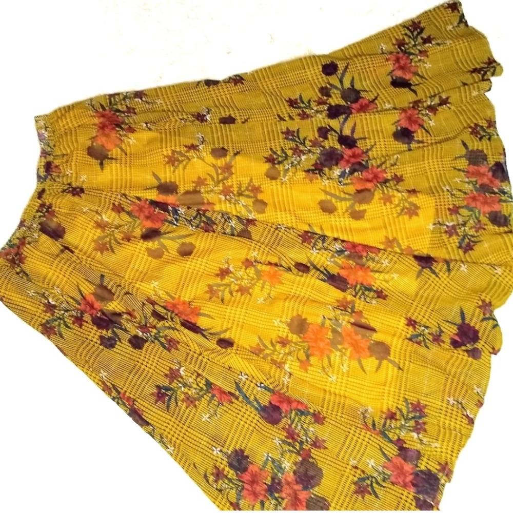 LOVELY PLUS SIZE CHIFFON MAXI SKIRT